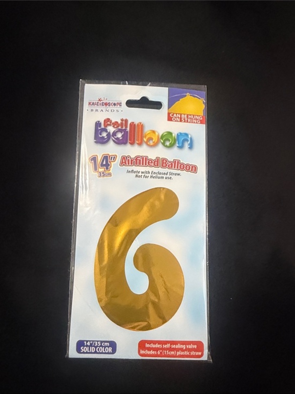 Number 6 balloon